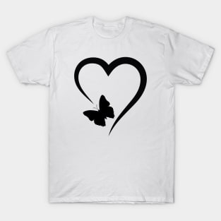 Butterfly and Heart T-Shirt